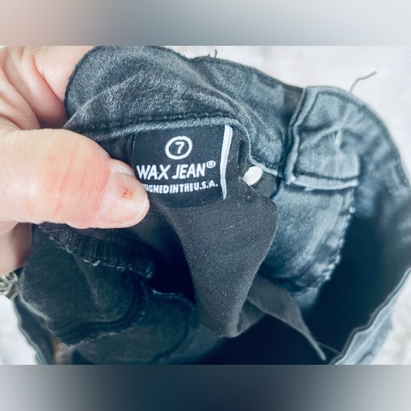 Ladies size 7 black wax Jean Butt I Love You - Picture 3 of 7